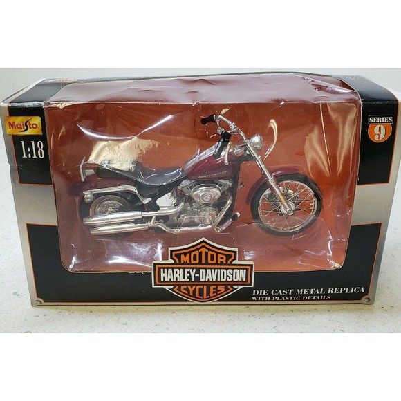 MAISTO HARLEY-DAVIDSON1:18 SCALE DIECAST FXSTD Softail Deuce MOTORCYCLE Ser. 9